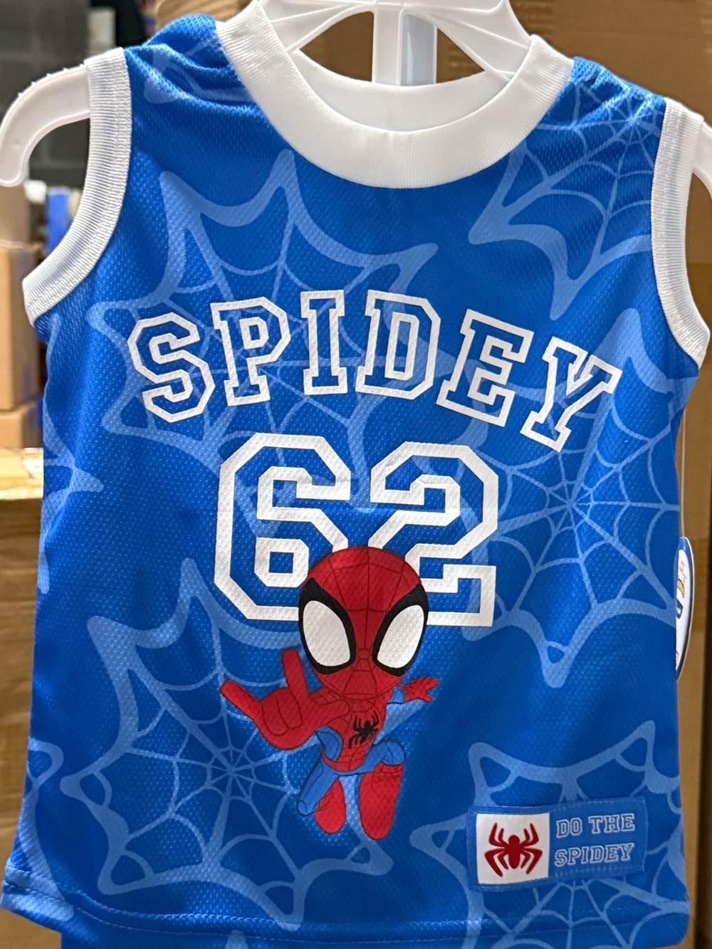 Spidey Blue Kids Tank & Shorts Set - 62 Graphic